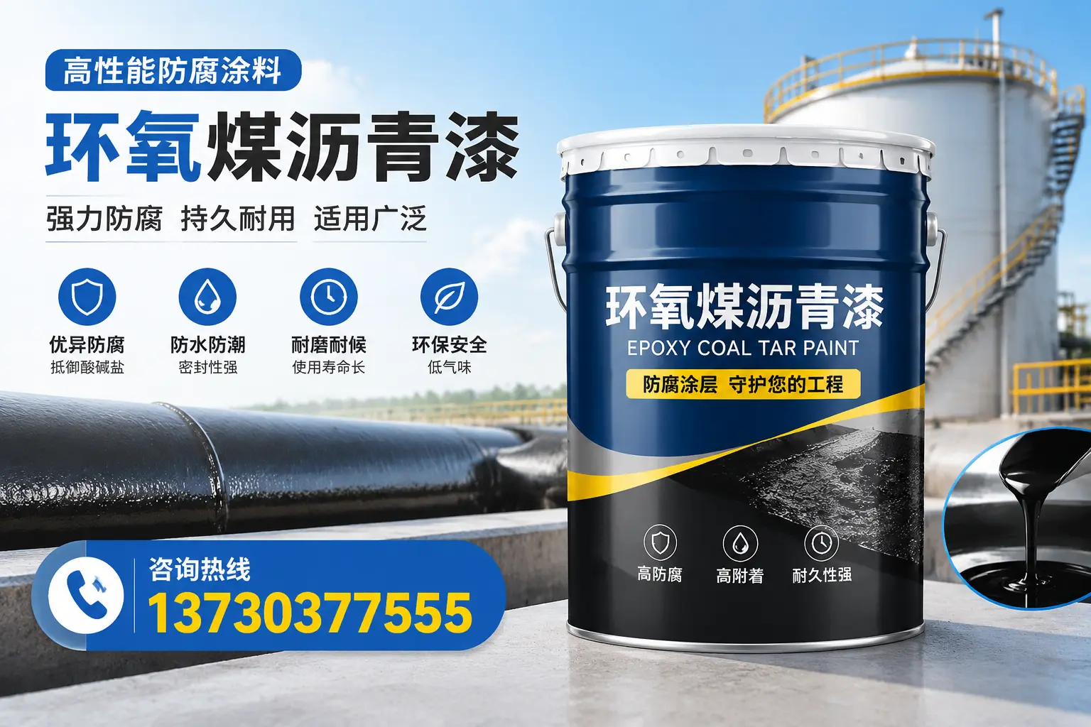 环氧煤沥青漆的耐久性分析，适合绥化的使用场景